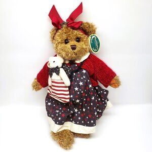 Bearington Bears Betsy & Ross USA Stars Stripes Patriotic Plush Tags #1078
